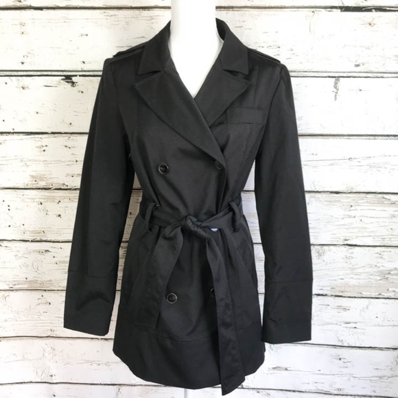 zara black trench coat